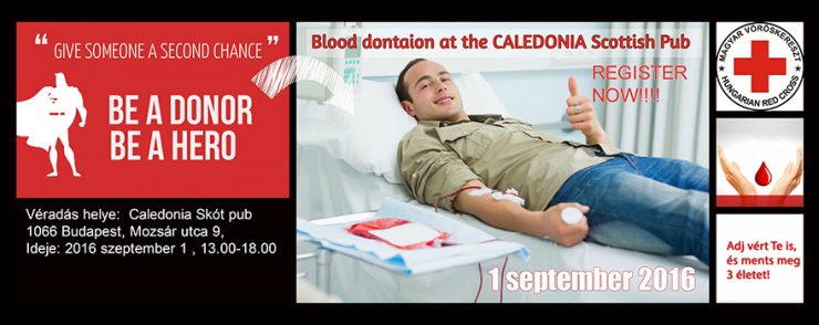 Blood Donation Day at The Caledonia Pub | Expat Press Hungary Magazine