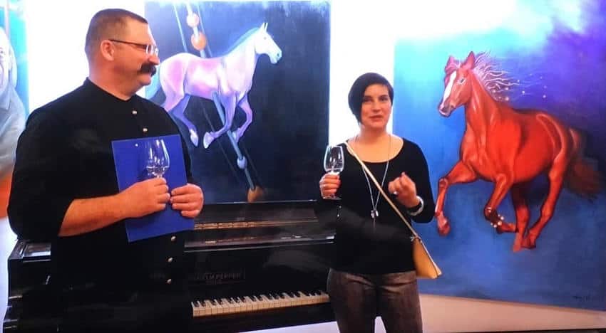 Viktória Hatvany, Hungarian painter speaking about her work