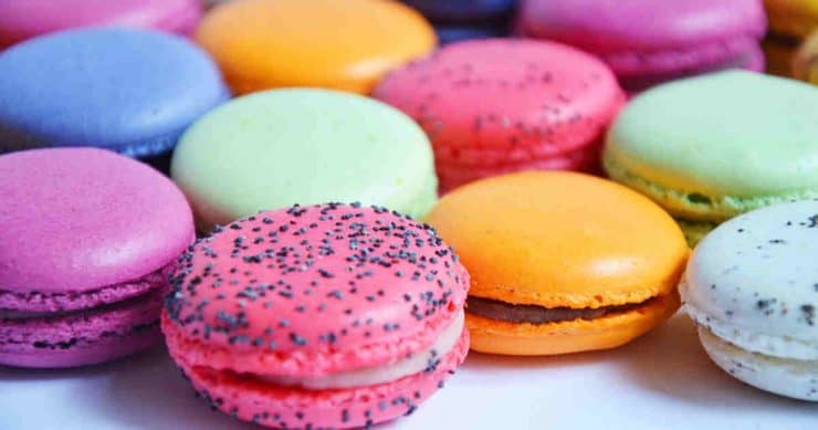 Macaron day Budapest 2018, closeup of macarons