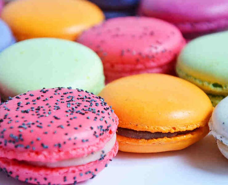 Macaron day Budapest 2018, closeup of macarons
