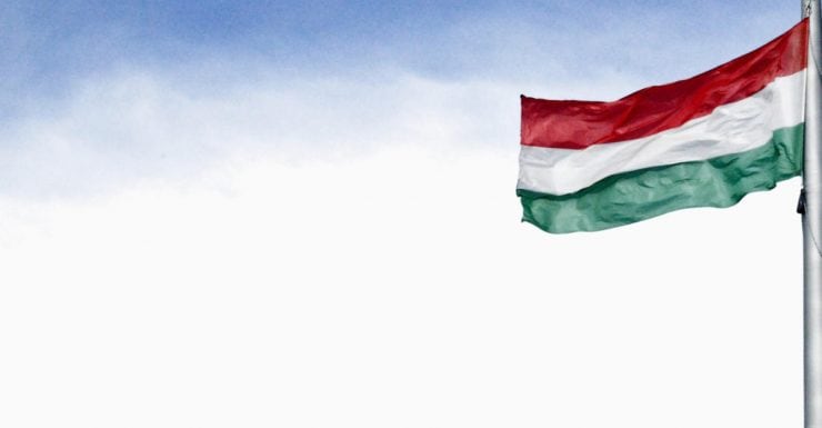 National Holiday in Hungary - the Hungarian flag