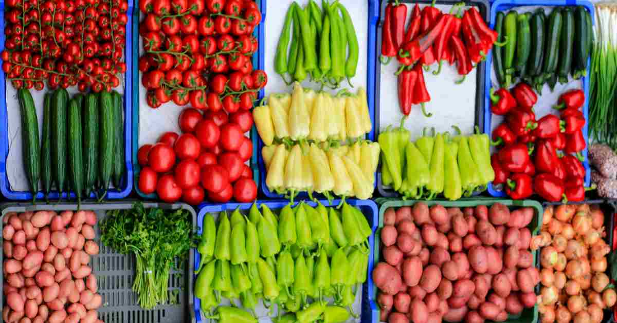 Feny street market - selection of vegetables