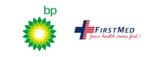 BP and FirstMed sponsor logos