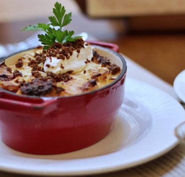 Layered potato casserole