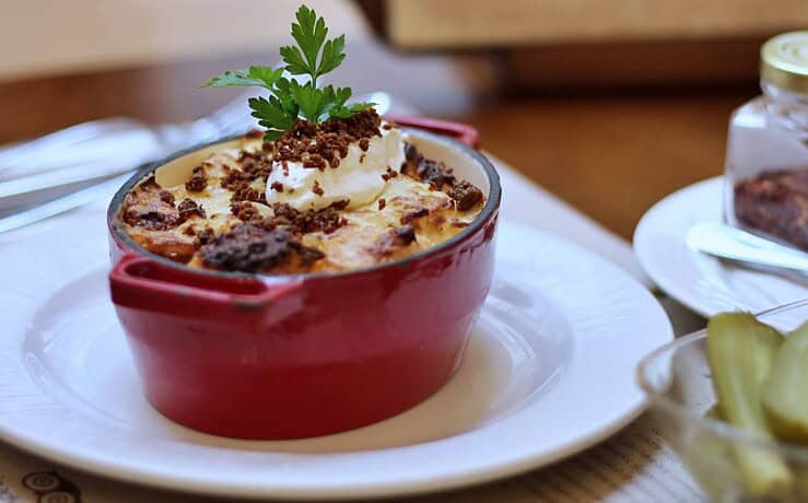 Layered potato casserole